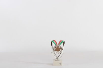 Trofeino silver con bande tricolore h 160
