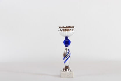 Coppa silver e blu d10 h27