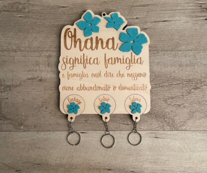 Portachiavi Ohana | Portachiavi Lilo e Stitch | Appendichiavi Ohana | Appendichiavi Lilo & Stitch