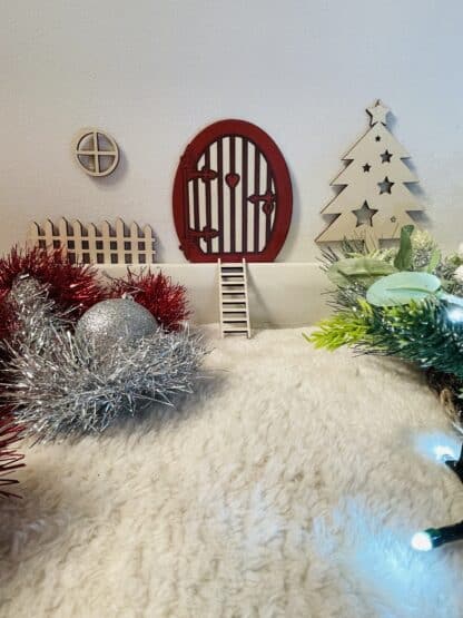 Porta dell’Elfo | Porta dell’Elfo di Babbo Natale | Decorazione natalizia