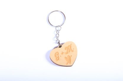 Portachiavi in legno personalizzato | Portachiavi in legno inciso | Portachiavi iniziali
