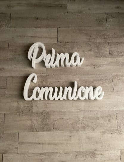 Nome da tavolo in polistirolo bianco
