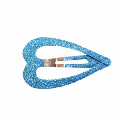 Molletta Metal Cuore - Celeste