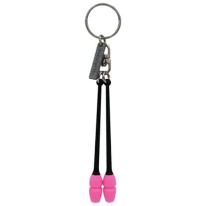 Portachiavi clavette Mashina - Nero/Rosa fluo