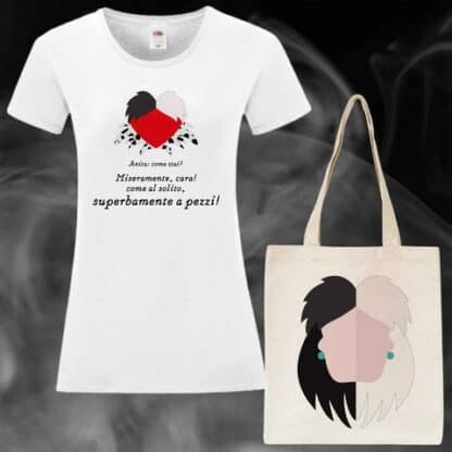 T-shirt Villains Disney | Maglietta Cattive Disney | Malefica | Maga Magò | Regina di Cuori | Ursula | Yzma | Crudelia