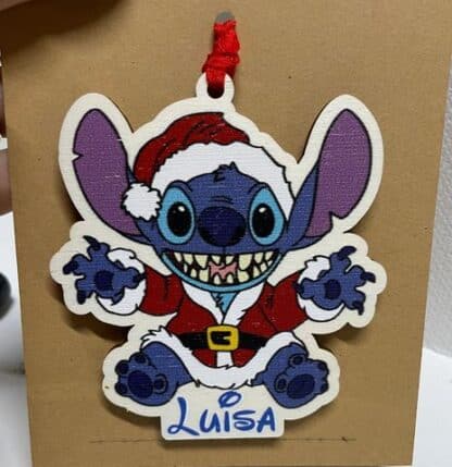 Pallina Natale Stitch | Pallina Natale personalizzata Disney | Palline con nome