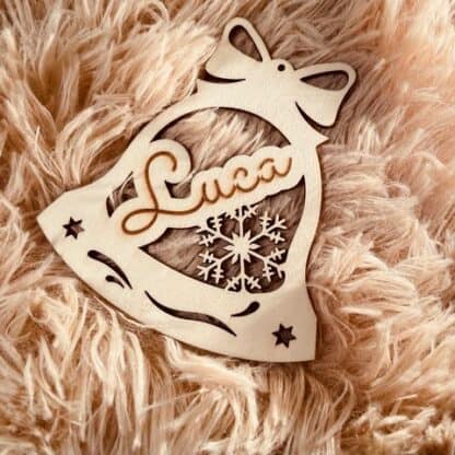 Pallina Natale con nome | Pallina Natale personalizzata | Campana Natalizia