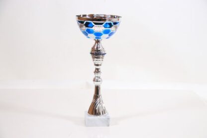 Coppa silver con tazza scacchi blu h34 d14