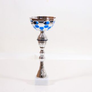 Coppa silver con tazza scacchi blu h31 d12