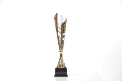 Coppa oro con interno silver effetto martellato
h38