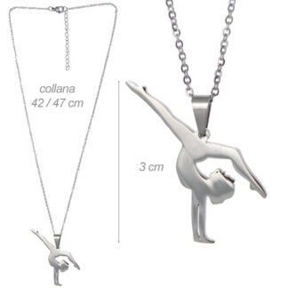Collana Figura artistica In Acciaio 316l