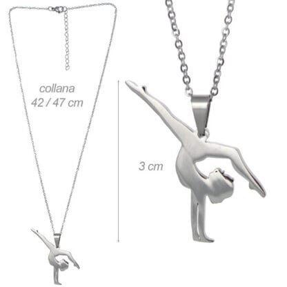 Collana Figura artistica In Acciaio 316l