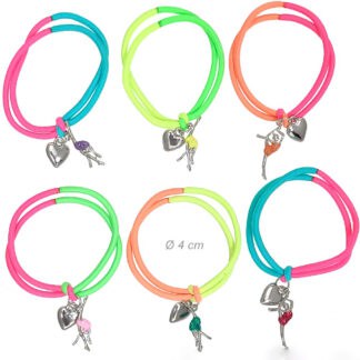 Braccialetto small Bimba con ginnasta glitter COLORI MISTI