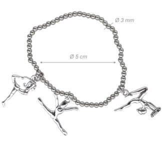 Bracciale Elastico Perle Acciaio Artistica