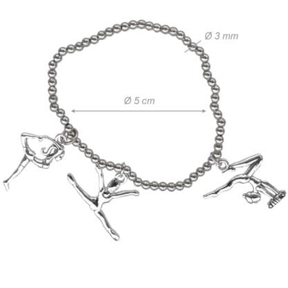 Bracciale Elastico Perle Acciaio Artistica