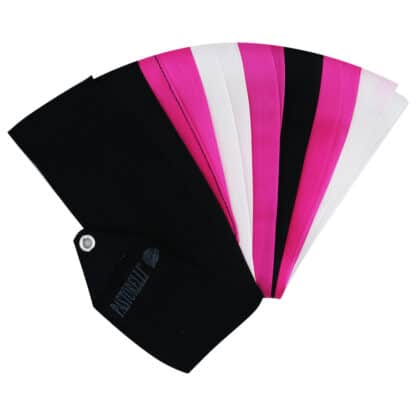 Nastro sfumato 5 m - Nero-Magenta-Bianco